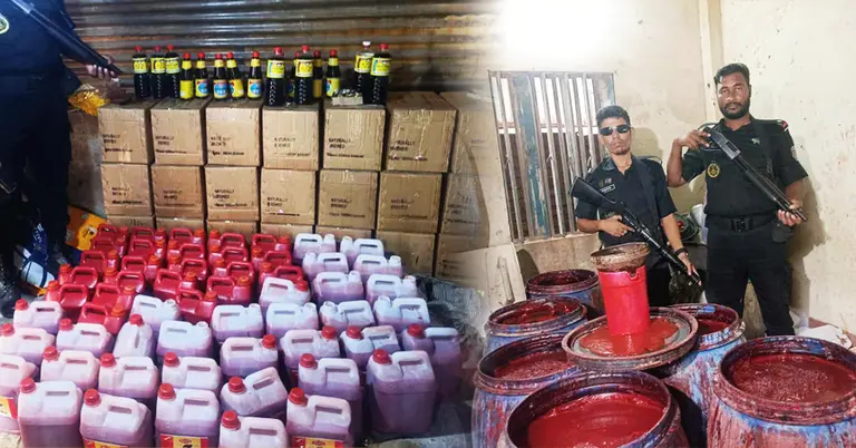 ভুয়া সস কারখানায় অভিযান